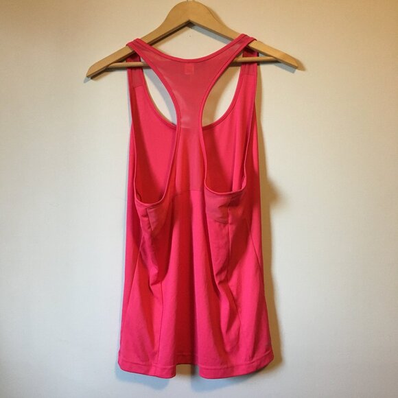 Hot Pink Play Dry Racerback Mesh Tank Top - Picture 2 of 16